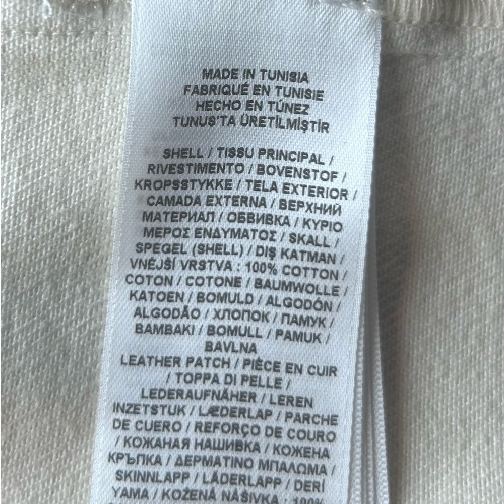Lauren Ralph Lauren Denim Utility Shirt Dress Cream Women’s Size 6 Long Sleeve - Picture 12 of 13
